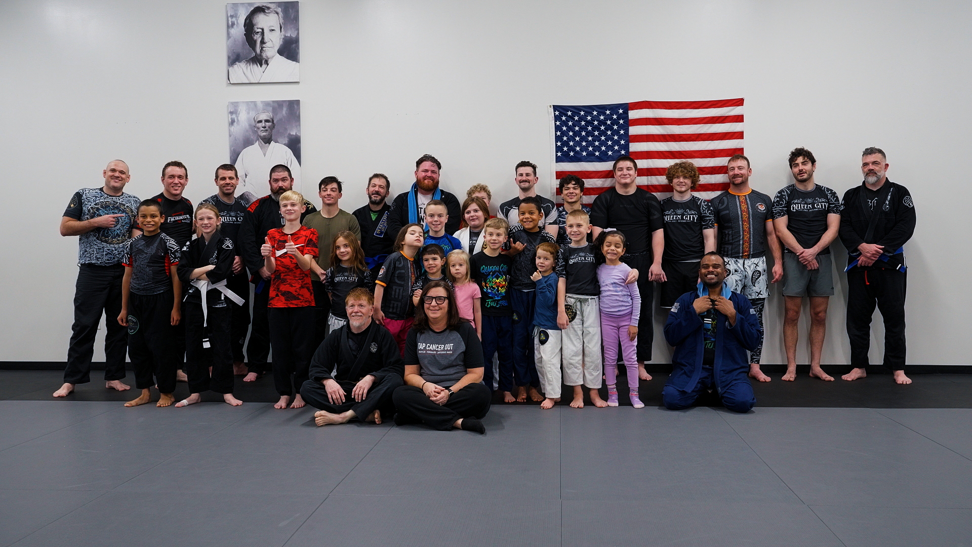 Queen City academy families supporting Global Grappling Day